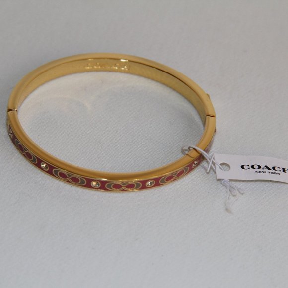 New with Tag Coach Signature Oval Bangle - Picture 1 of 12